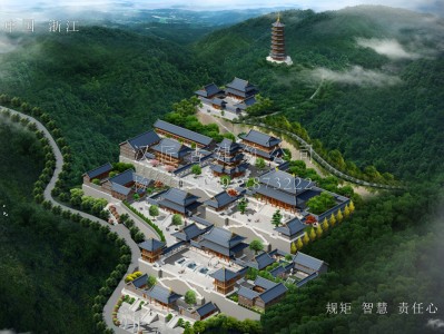 利辛龙王寺古建规划设计布局图
